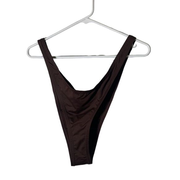 SKIMS NEW 3X Cocoa Brown Micro Tanga Bikini Bottoms‎ - Picture 1 of 4